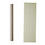 Cooke & Lewis Carisbrooke Taupe Ash effect Curved Dresser pilaster, (H)1342mm