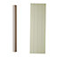Cooke & Lewis Carisbrooke Taupe Ash effect Curved Dresser pliaster, (H)1342mm
