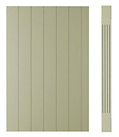 Cooke & Lewis Carisbrooke Taupe Ash effect Square Wall pilaster, (H)760mm