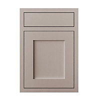 Cooke & Lewis Carisbrooke Taupe Drawerline door & drawer front, (W)500mm (H)720mm (T)22mm