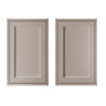 Cooke & Lewis Carisbrooke Taupe Framed Cabinet door (W)600mm (H)1920mm (T)22mm, Set of 2