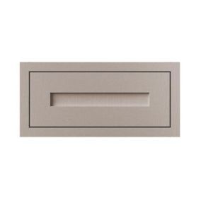 Cooke & Lewis Carisbrooke Taupe Framed Cabinet door (W)600mm (H)280mm (T)22mm
