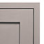 Cooke & Lewis Carisbrooke Taupe Framed Integrated extractor fan Cabinet door (W)600mm