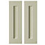 Cooke & Lewis Carisbrooke Taupe Framed Tall corner Cabinet door (W)250mm (H)895mm (T)20mm, Set of 2