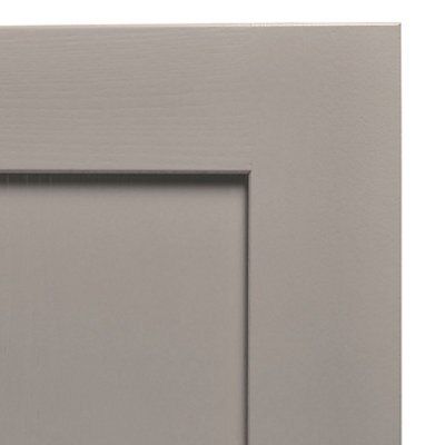 Cooke & Lewis Carisbrooke Taupe Tall Cabinet door (W)600mm (H)895mm (T)21mm