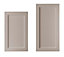 Cooke & Lewis Carisbrooke Taupe Tall Cabinet door (W)600mm, Set of 2
