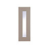 Cooke & Lewis Carisbrooke Taupe Tall glazed Cabinet door (W)300mm (H)895mm (T)21mm