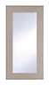 Cooke & Lewis Carisbrooke Taupe Tall glazed Cabinet door (W)500mm (H)895mm (T)21mm