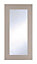 Cooke & Lewis Carisbrooke Taupe Tall glazed Cabinet door (W)500mm (H)895mm (T)21mm