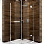 Cooke & Lewis Cascata Clear Silver effect Square Shower enclosure - Hinged door (W)76cm (D)76cm