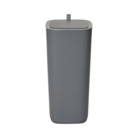 Cooke & Lewis Casetta Soft close Anthracite Plastic Square Freestanding Kitchen Sensor Bin, 30L