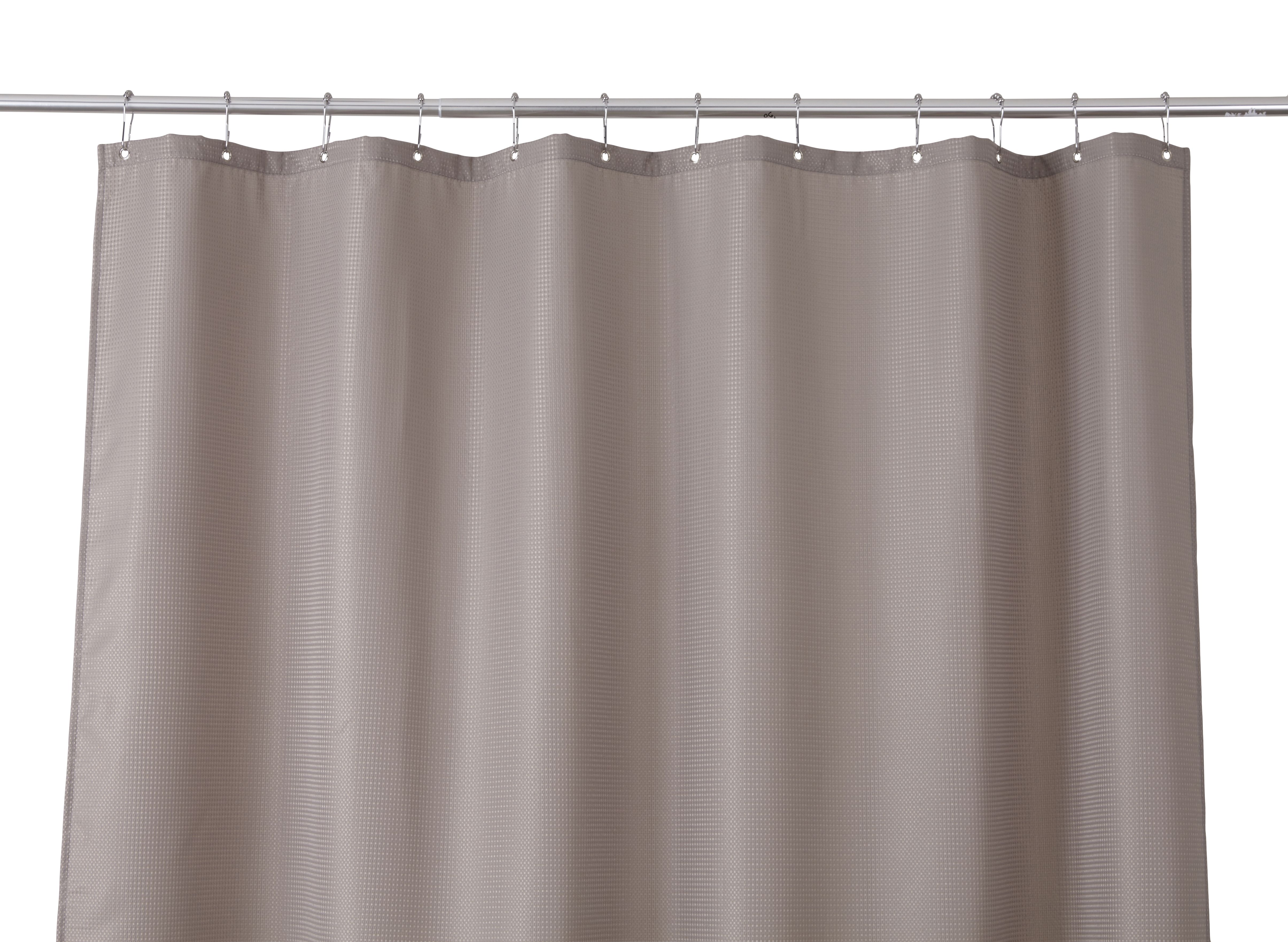 Cooke & Lewis Cecina Greige Waffle Shower curtain (W)180cm