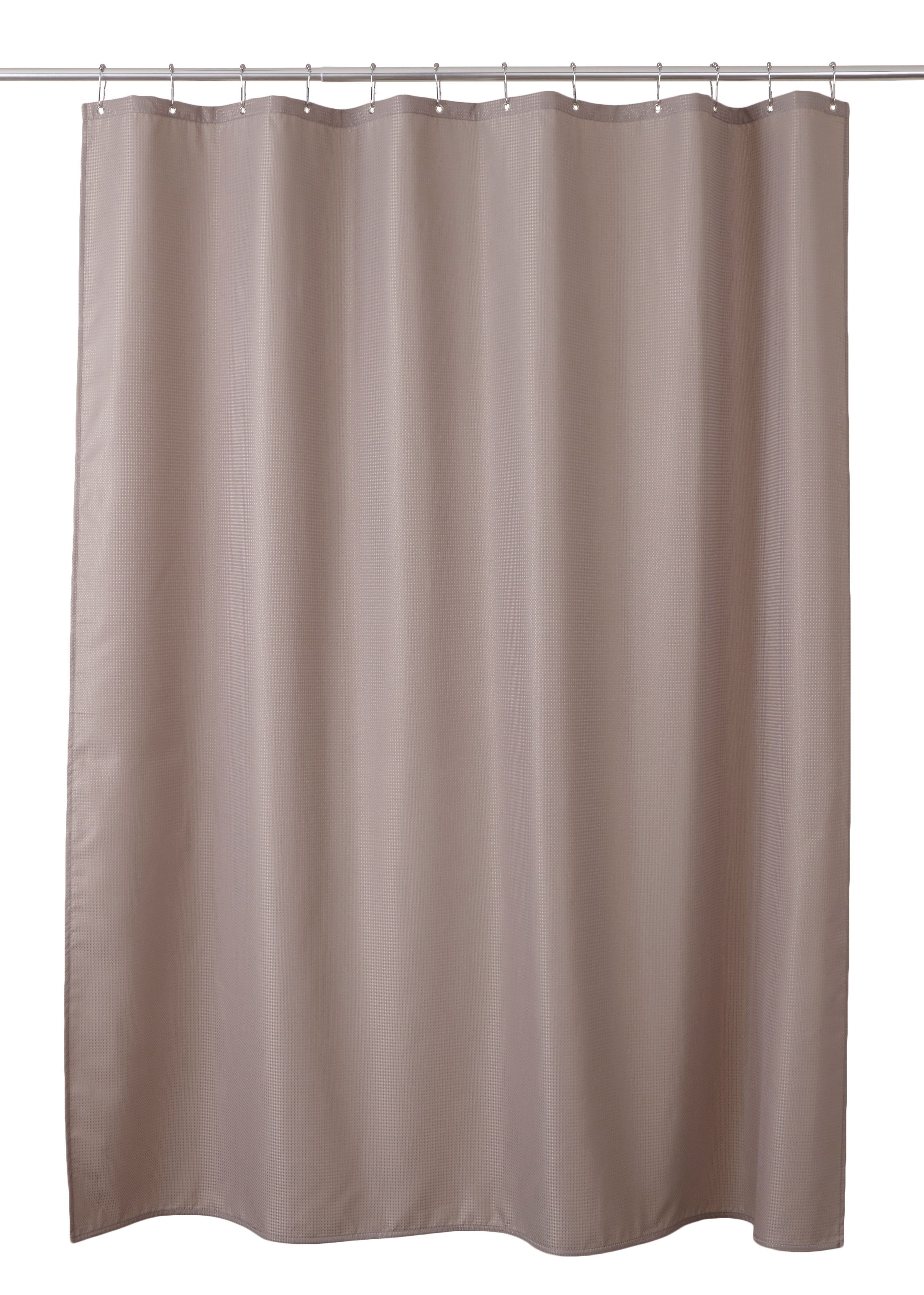 Cooke & Lewis Cecina Greige Waffle Shower curtain (W)180cm