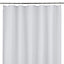 Cooke & Lewis Cecina White Waffle Shower curtain (L)1800mm