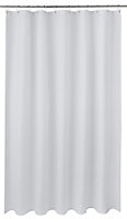 Cooke & Lewis Cecina White Waffle Shower curtain (L)1800mm