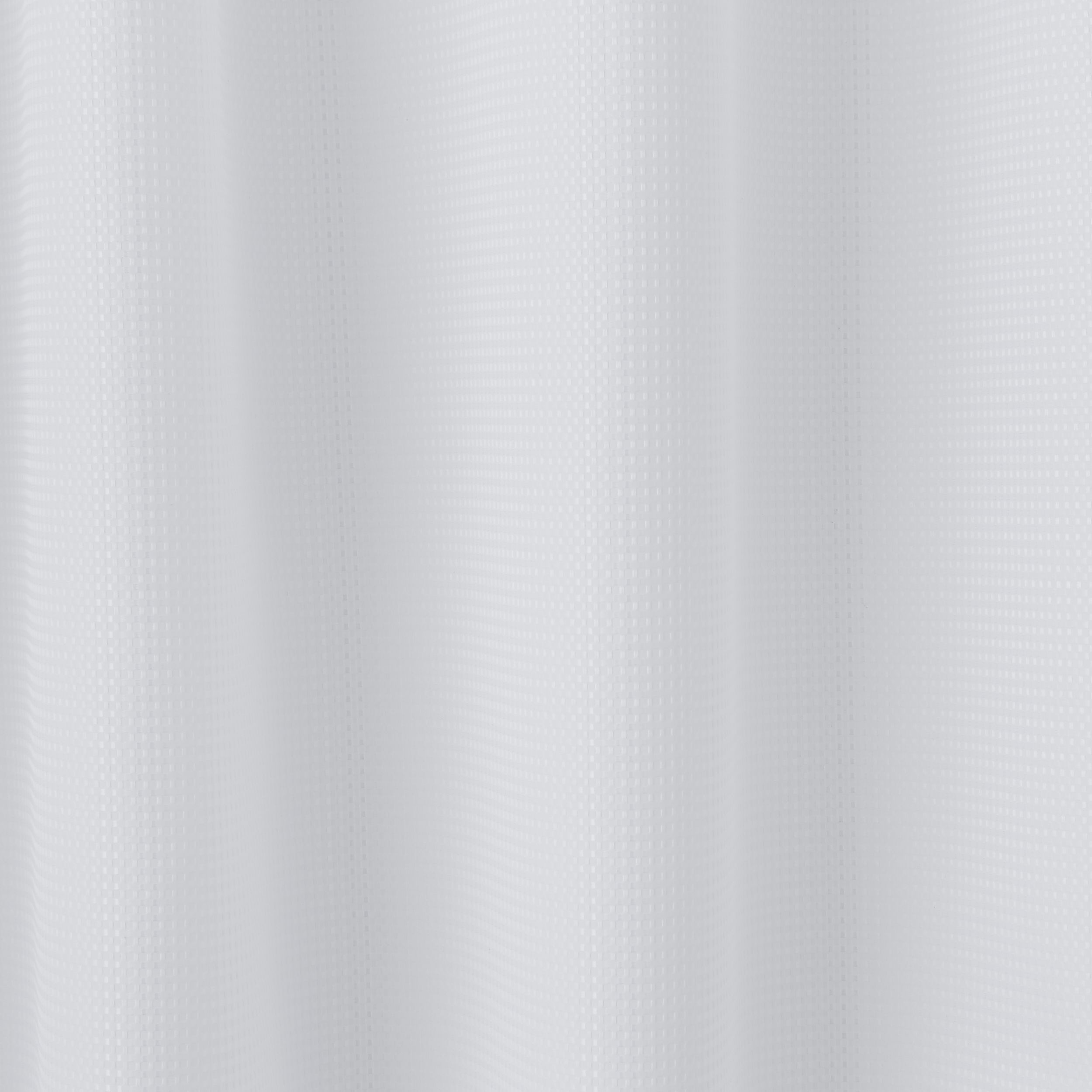 Cooke & Lewis Cecina White Waffle Shower curtain (W)180cm