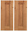 Cooke & Lewis Chesterton Solid Oak Base corner Cabinet door (W)925mm (H)720mm (T)20mm, Set of 2