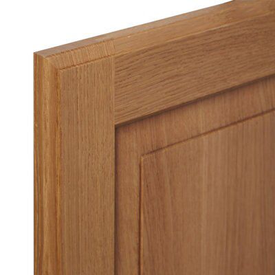 Cooke & Lewis Chesterton Solid Oak Classic Standard Cabinet door (W)450mm (H)715mm (T)20mm