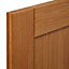 Cooke & Lewis Chesterton Solid Oak Fridge/Freezer Cabinet door (W)600mm