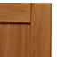 Cooke & Lewis Chesterton Solid Oak Fridge/Freezer Cabinet door (W)600mm