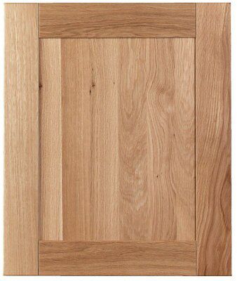 Cooke & Lewis Chesterton Solid Oak Standard Cabinet door (W)600mm (H)715mm (T)20mm