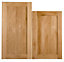 Cooke & Lewis Chesterton Solid Oak Tall larder Cabinet door (W)600mm (H)2092mm (T)20mm, Set of 2
