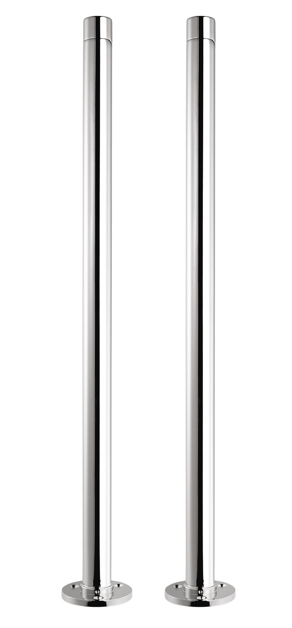 Cooke & Lewis Chrome effect Bath standpipe, Pack of 2