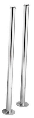 Cooke & Lewis Chrome effect Bath standpipe, Pack of 2