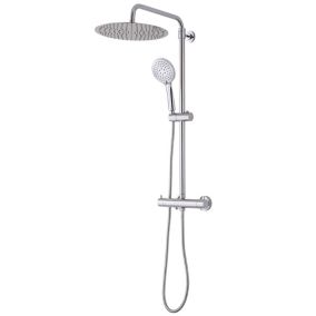 Cooke & Lewis CHROME effect Wall-mounted Thermostatic Mixer Shower