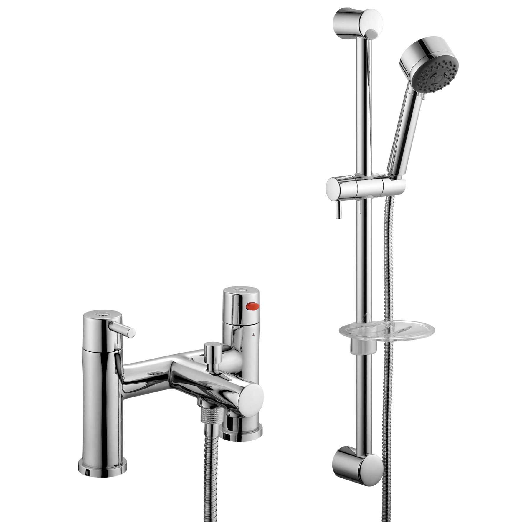 Cooke & Lewis Cirque Chrome effect Shower mixer Tap