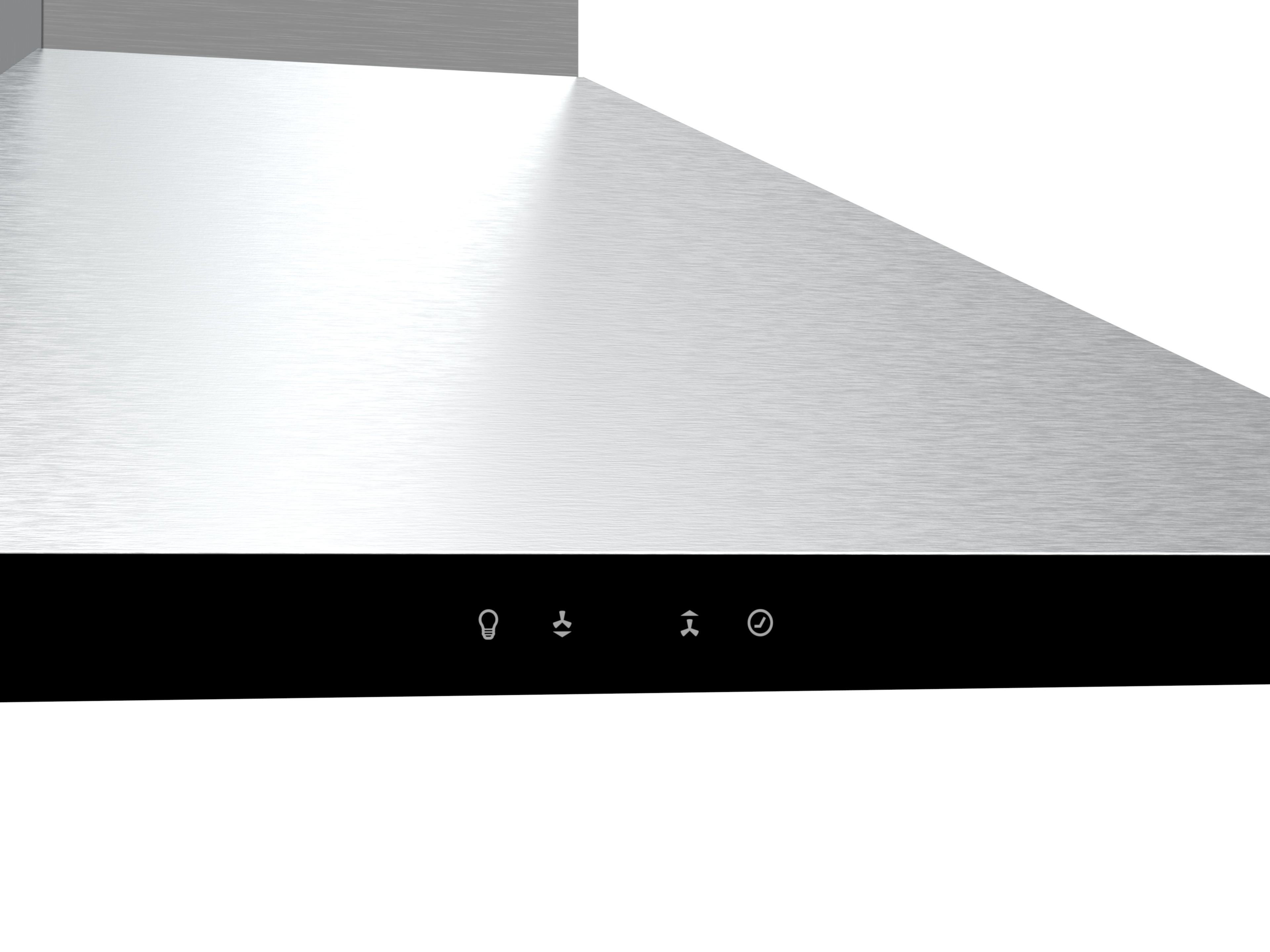 Cooke & Lewis CL60CHRF Mild steel Chimney Cooker hood, (W)60cm