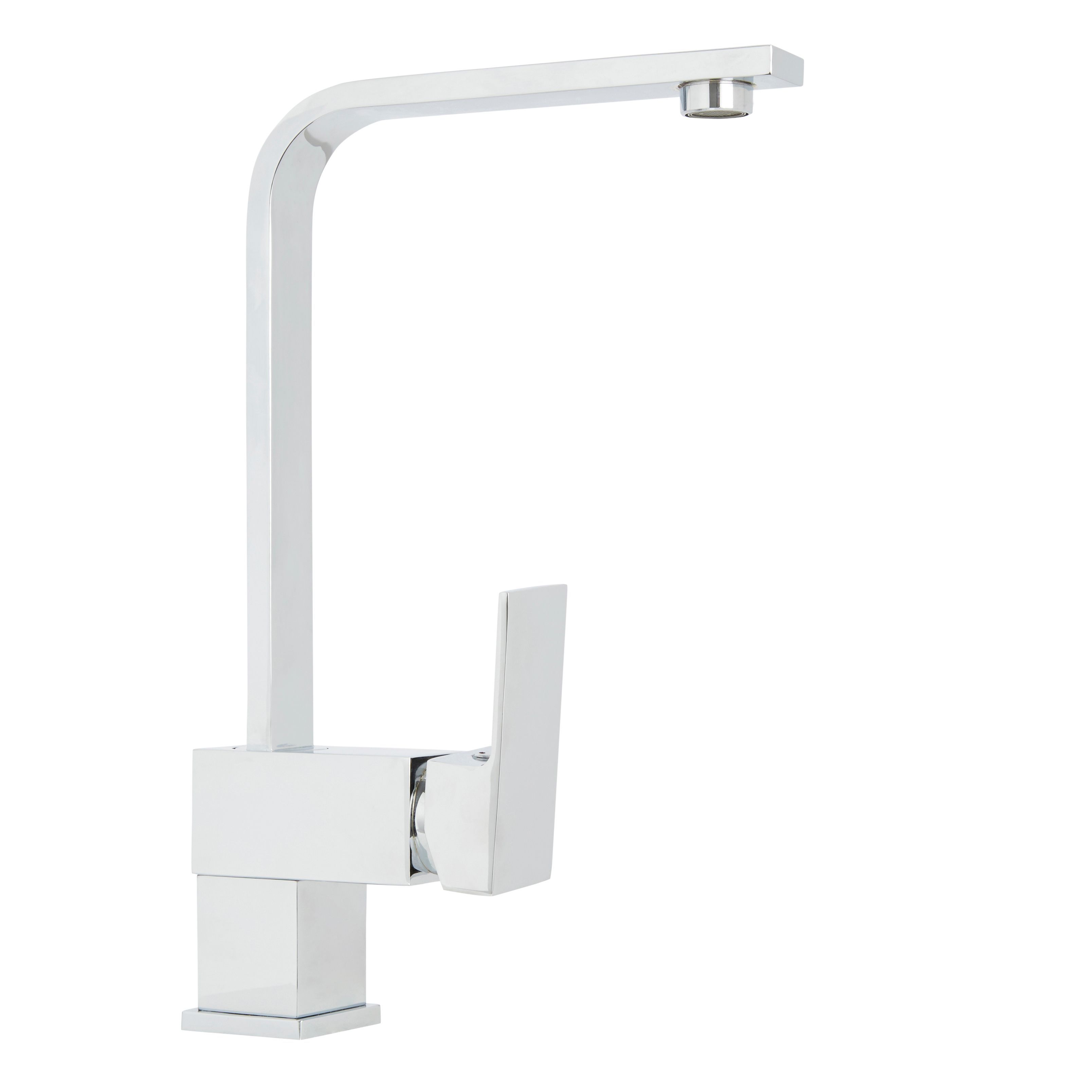 Cooke & Lewis Clavey Chrome effect Kitchen Side lever Tap