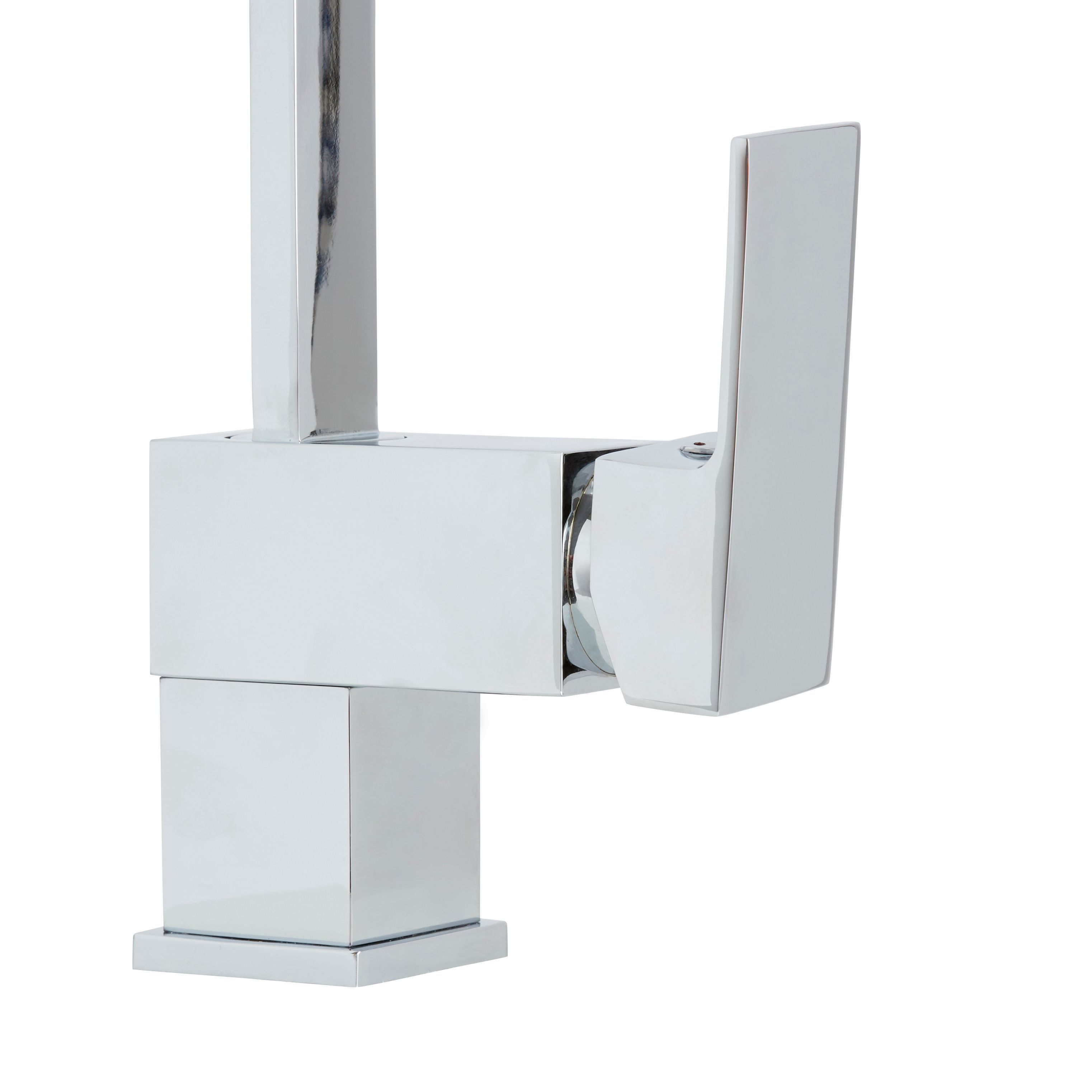 Cooke & Lewis Clavey Chrome effect Kitchen Side lever Tap
