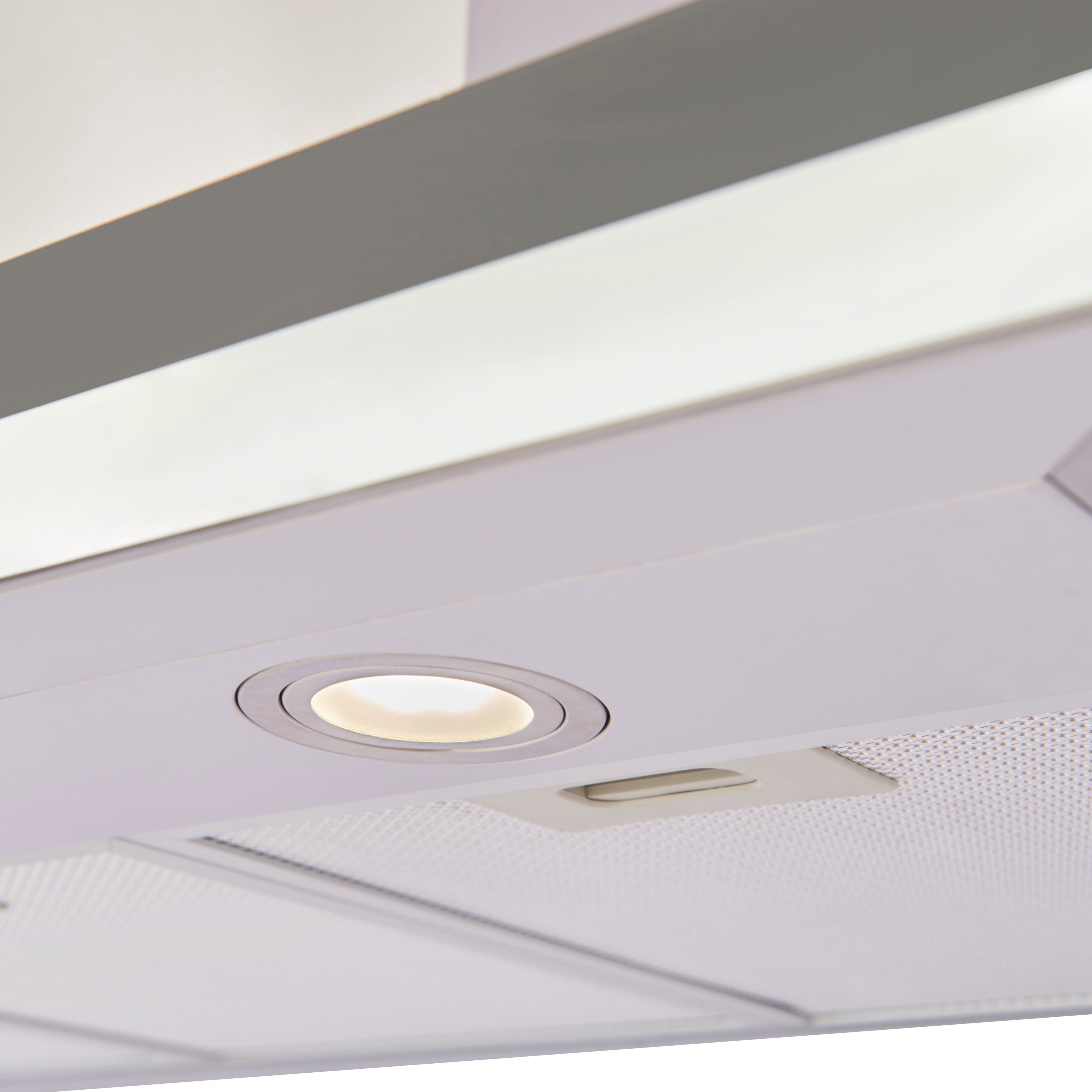 Cooke & Lewis CLBHS90 Stainless steel Box Cooker hood, (W)90cm