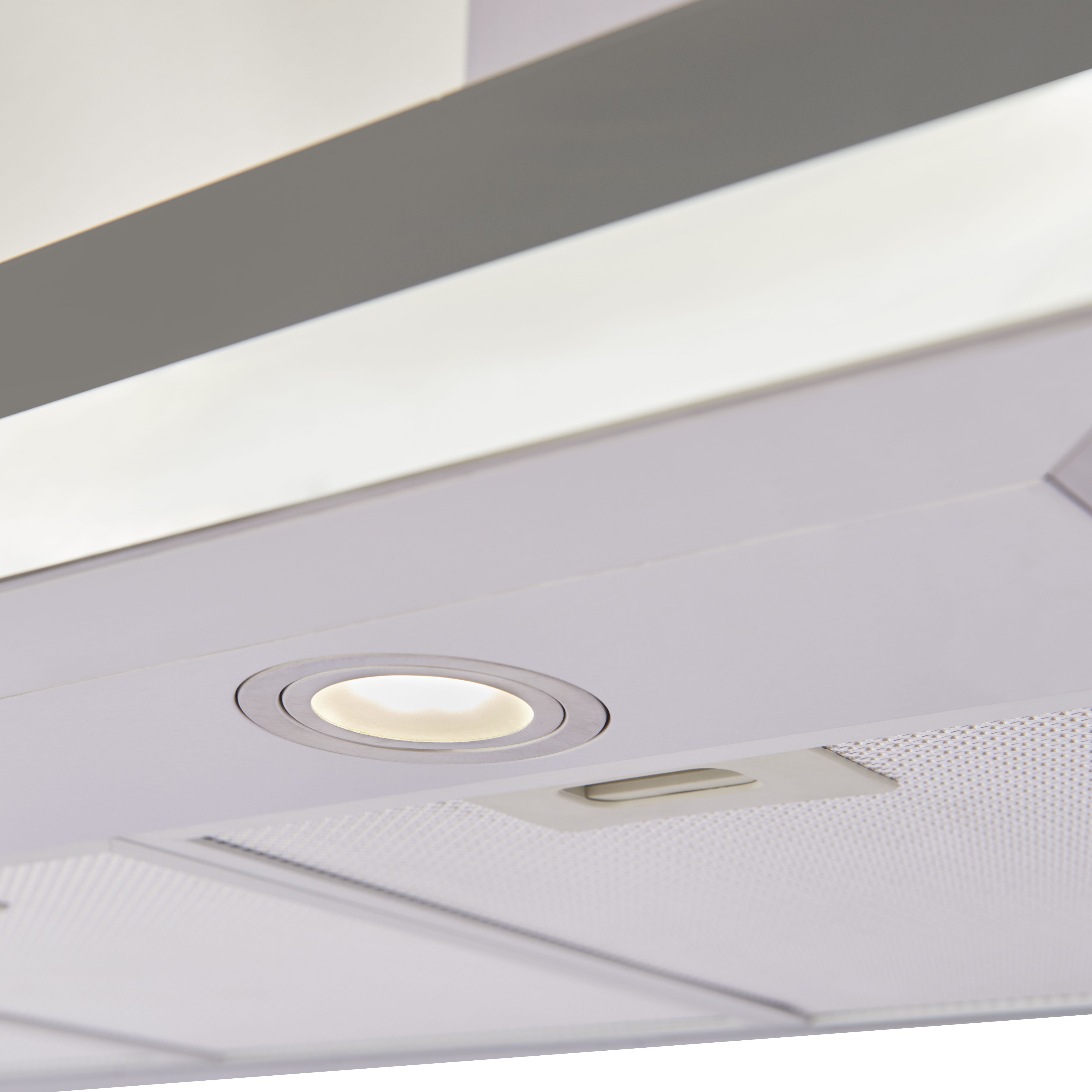 Cooke & Lewis CLBHS90 Stainless steel Box Cooker hood, (W)90cm