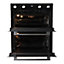 Cooke & Lewis CLBUDO89 Built-in Double oven - Mirrored black