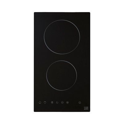 Cooke & Lewis CLCER30A 2 burner Ceramic Hob 29cm - Black