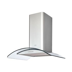 Cooke & Lewis CLCGLEDS60 Stainless steel Curved Cooker hood (W)60cm - Inox