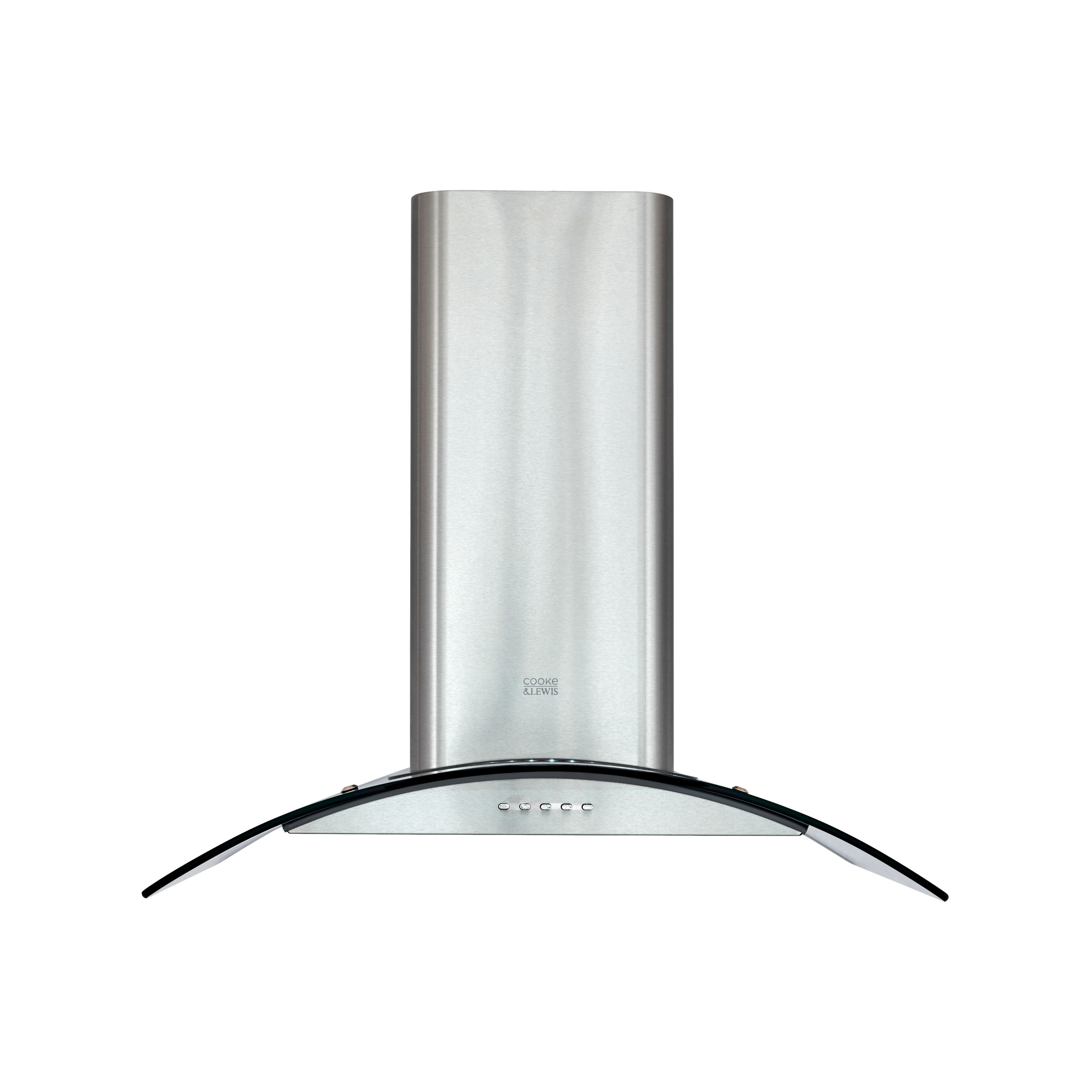 Cooke & Lewis CLCGLEDS60 Stainless steel Curved Cooker hood (W)60cm - Inox
