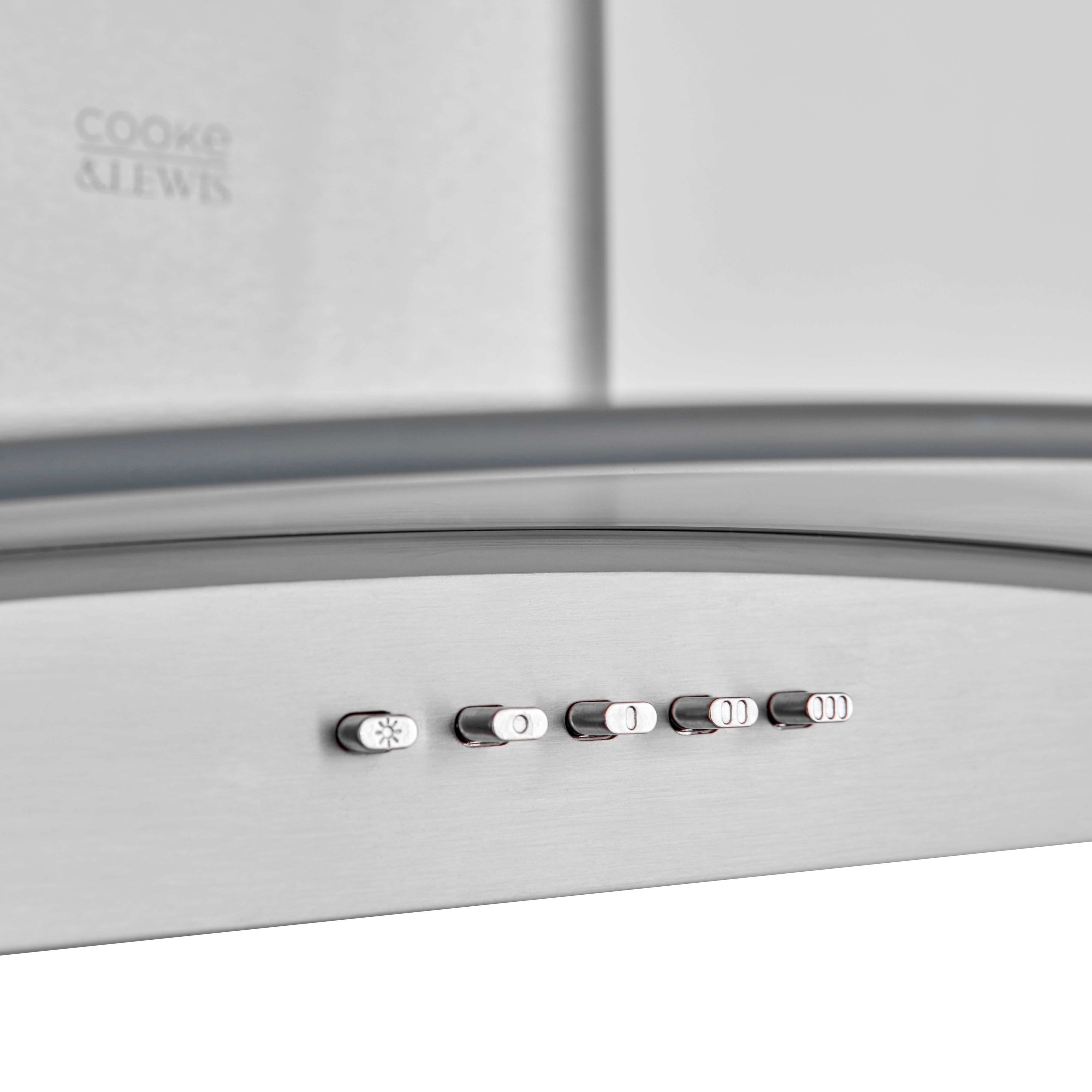 Cooke & Lewis CLCGS90 Stainless steel Curved Cooker hood (W)90cm - Inox