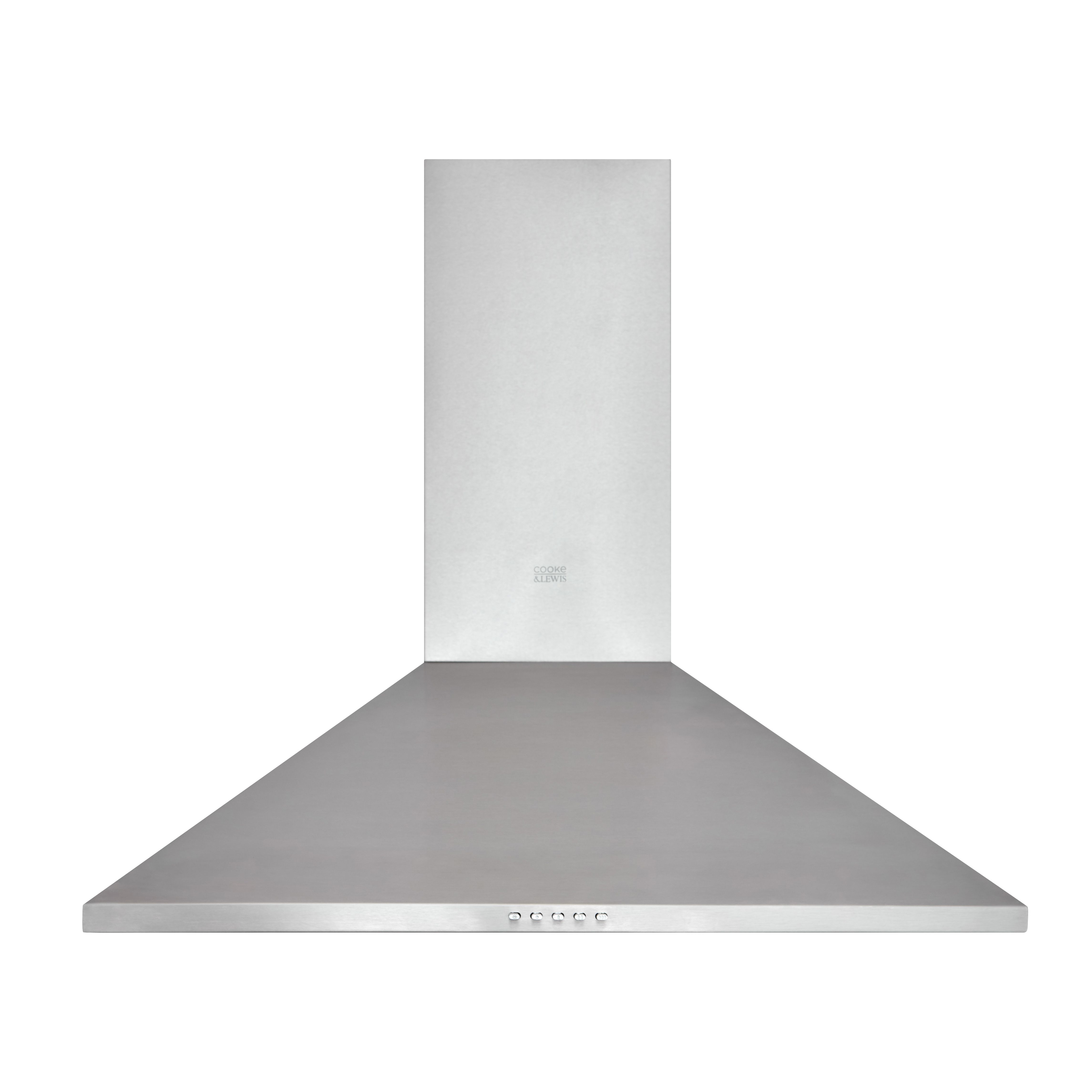Cooke & Lewis CLCHS70 Inox Stainless steel Chimney Cooker hood, (W)70cm