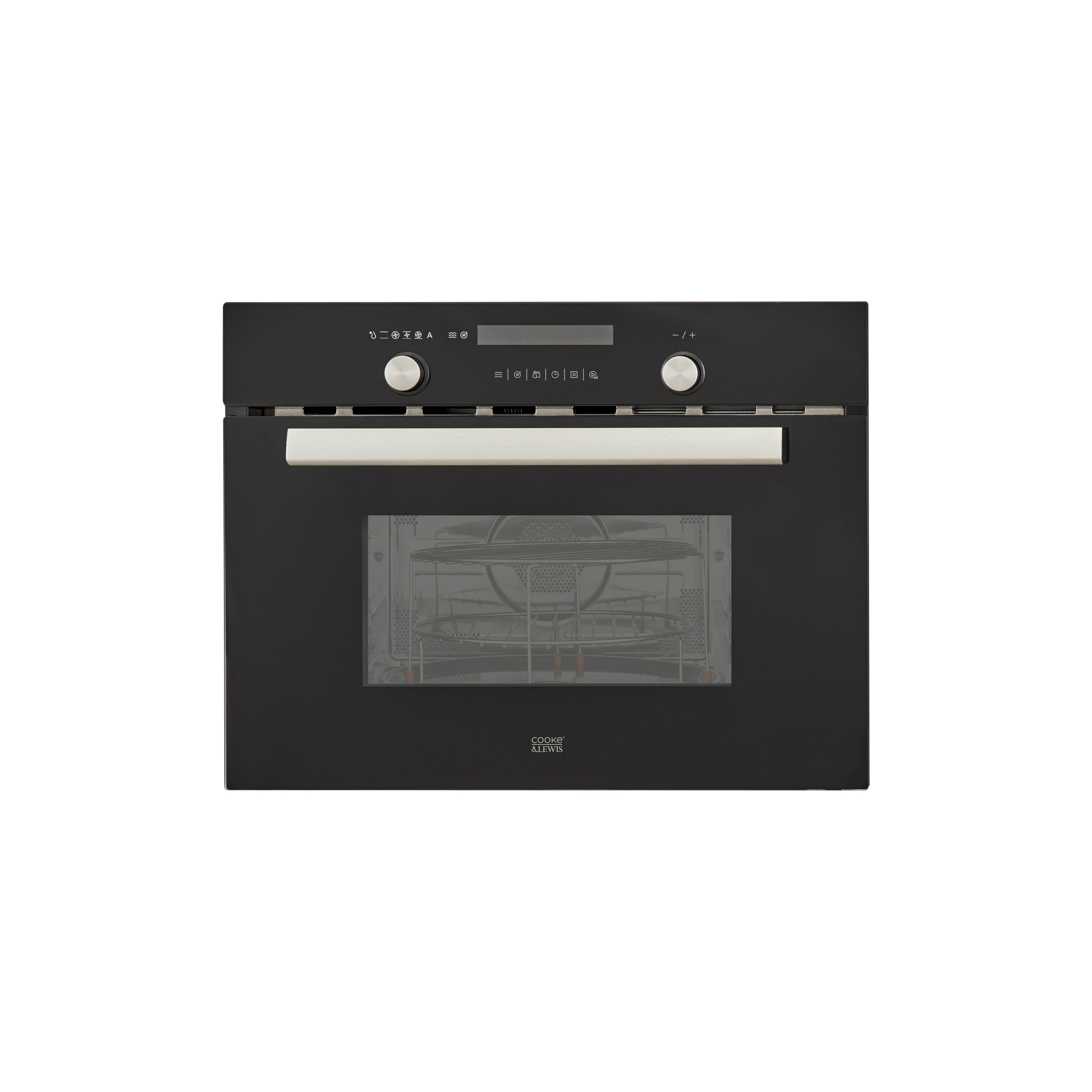 Cooke & Lewis CLCPBL Built-in Compact Electric Oven - Brushed black