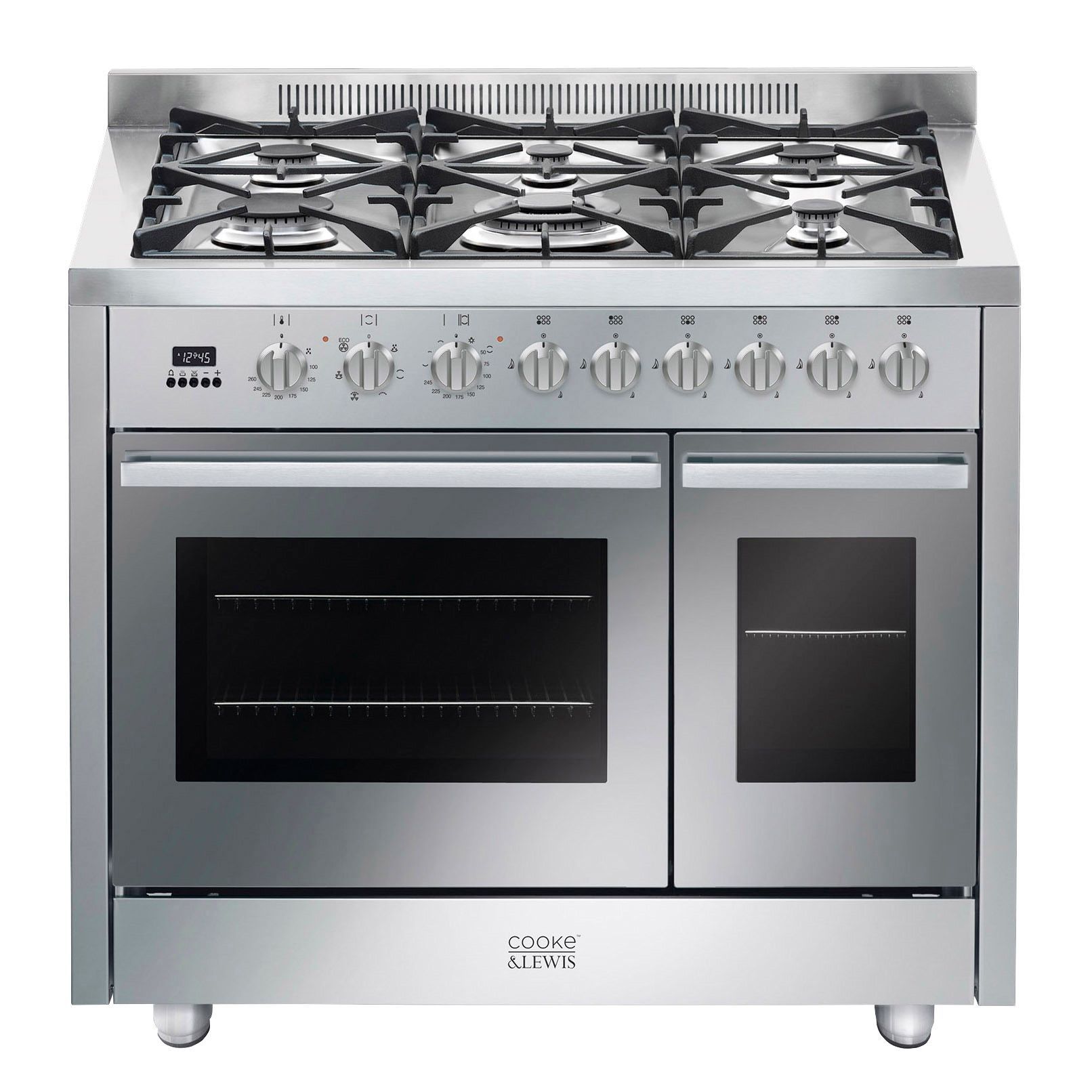 Cooke & Lewis CLDFRC-100 Dual Fuel Range Cooker With Gas Hob | DIY At B&Q