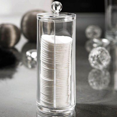 Cooke & Lewis Clear Cotton holder