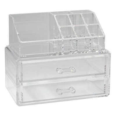 Cooke & Lewis Clear Jewellery & cosmetic box