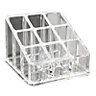 Cooke & Lewis Clear Silver effect Makeup organiser
