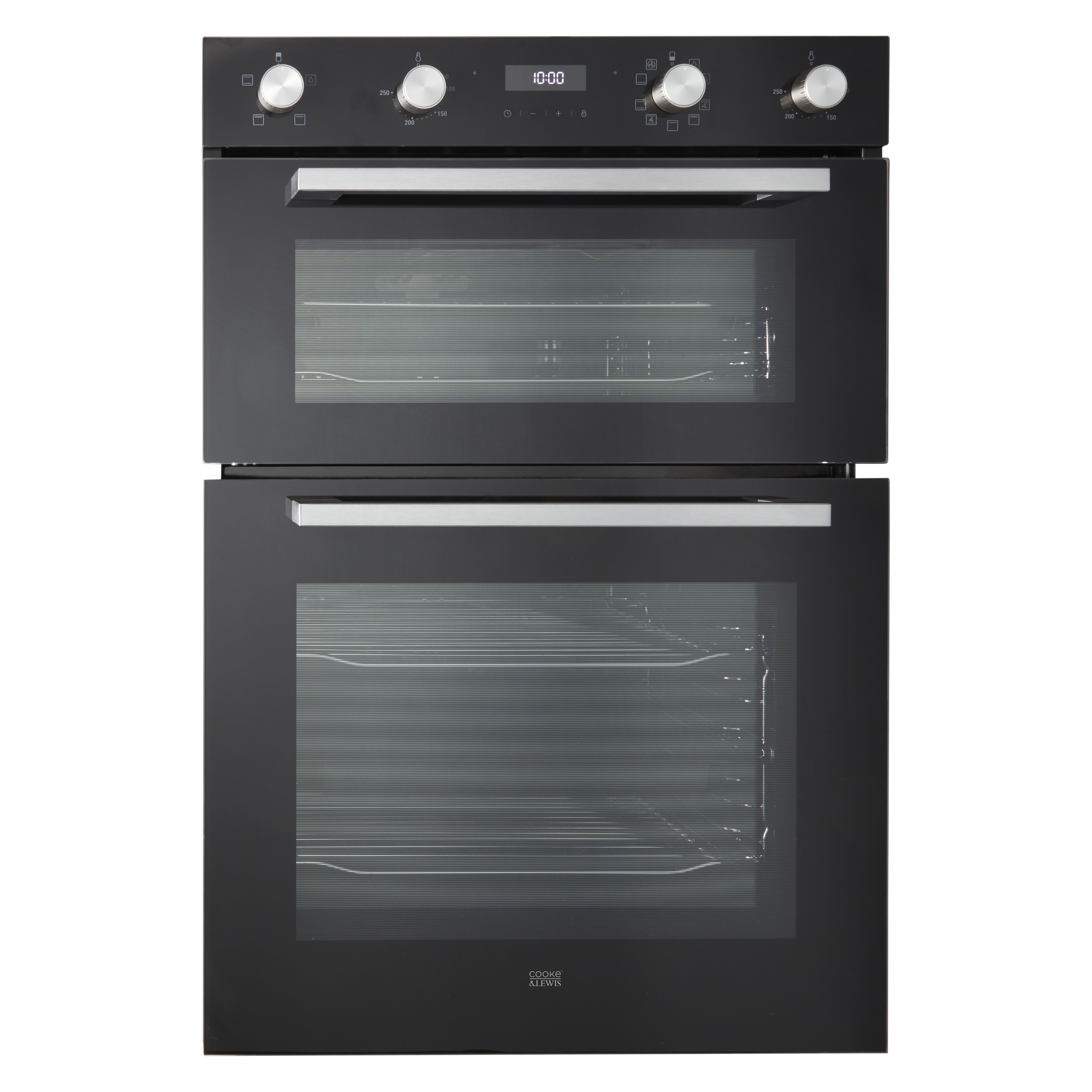 Cooke & Lewis CLELDO105 Built-in Double oven - Black