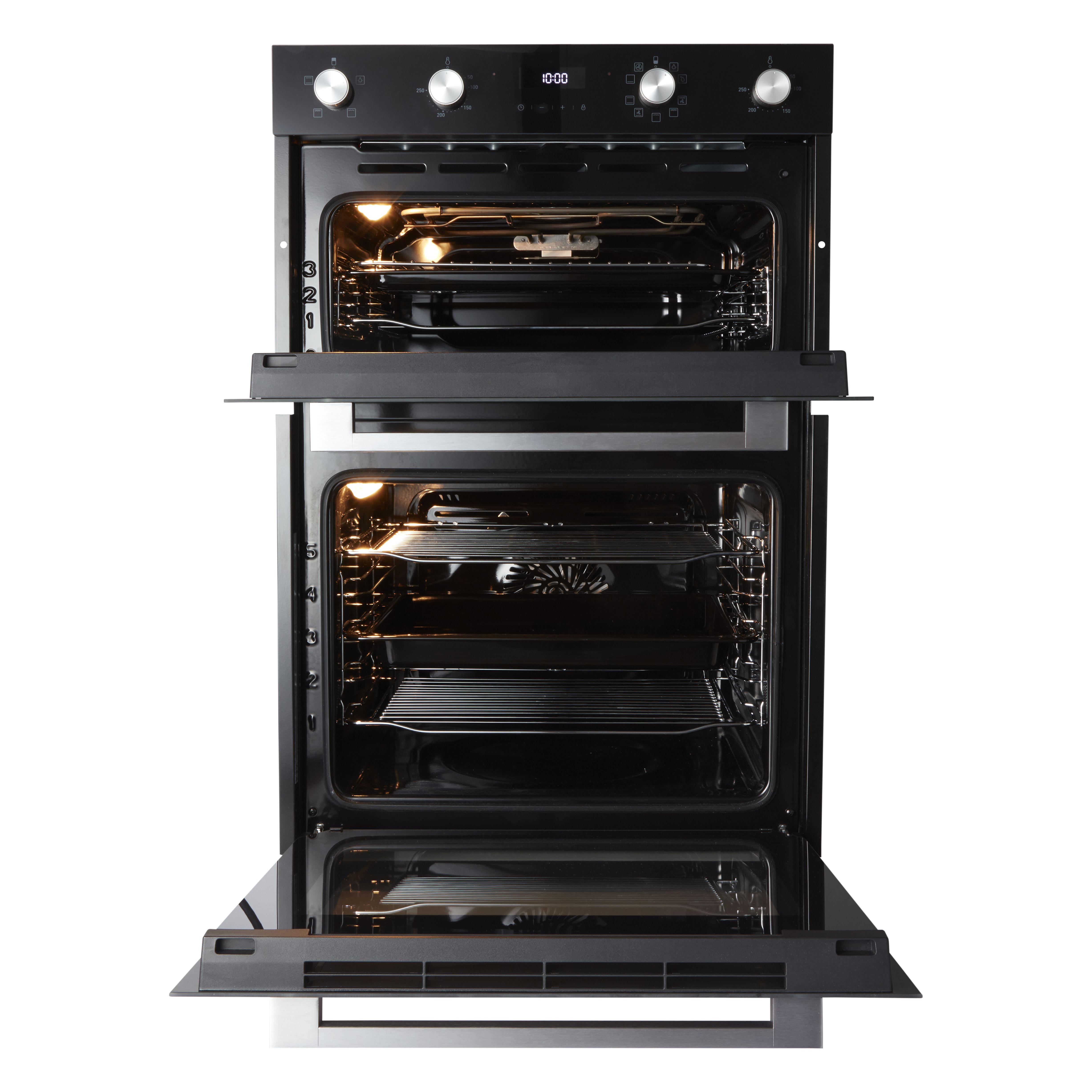 Cooke & Lewis CLELDO105 Built-in Double oven - Black