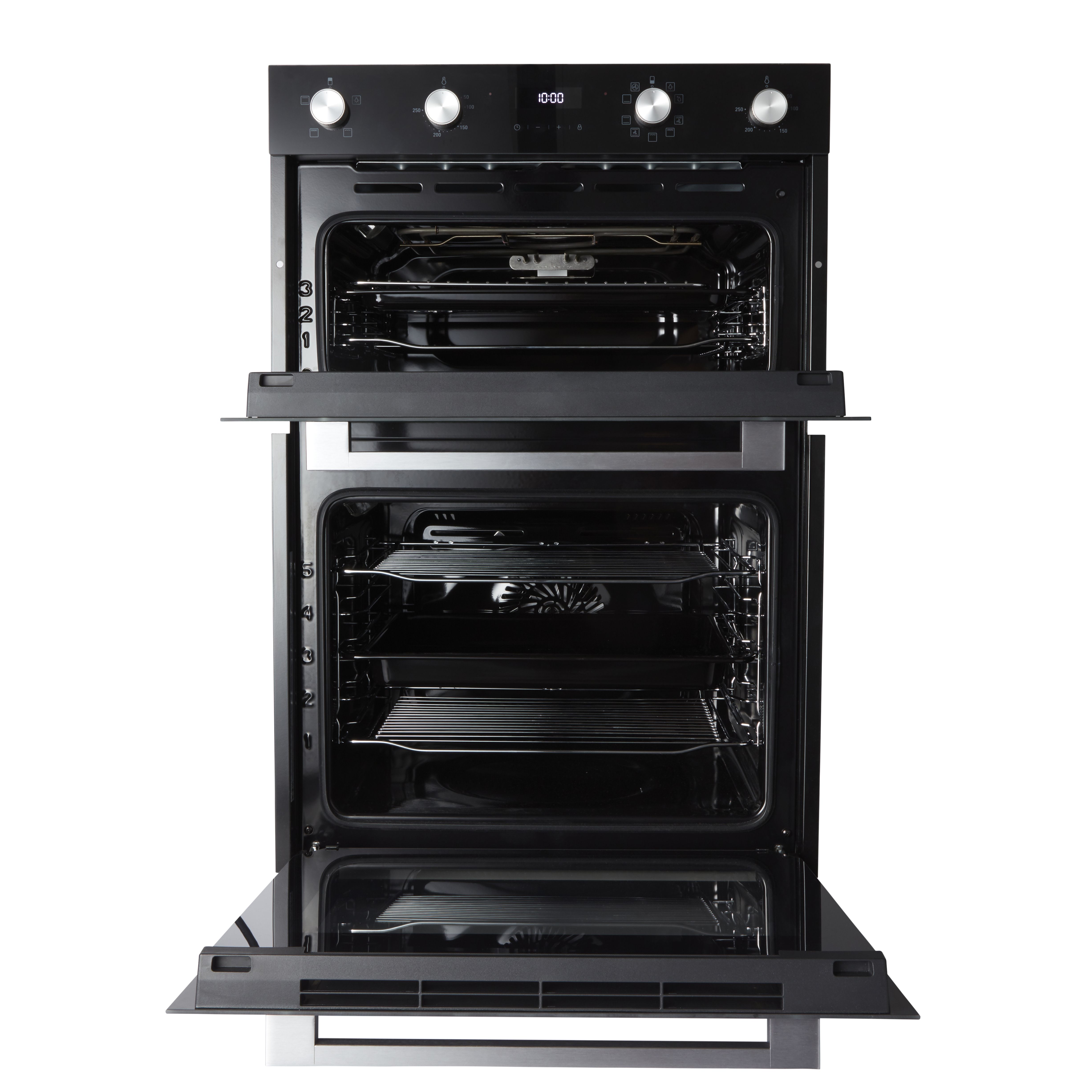 Cooke & Lewis CLELDO105 Built-in Double oven - Black