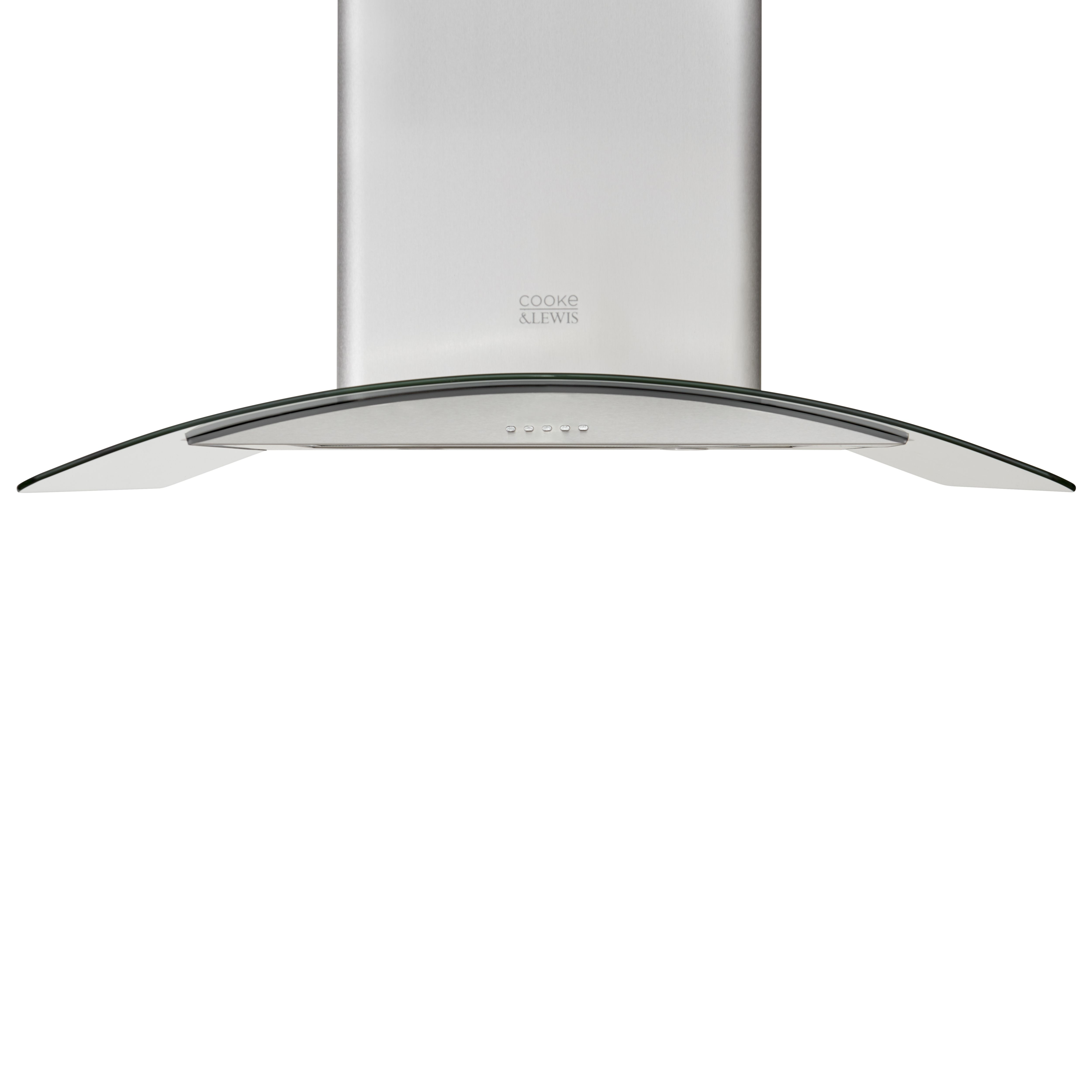 Cooke & Lewis CLICGS90 Stainless steel Island Cooker hood (W)90cm - Inox